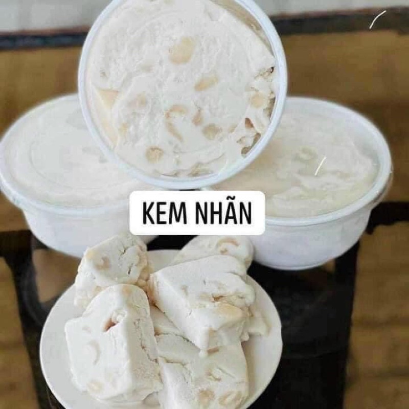 Kem nhãn tươi - hộp 500gr (giao tphcm)