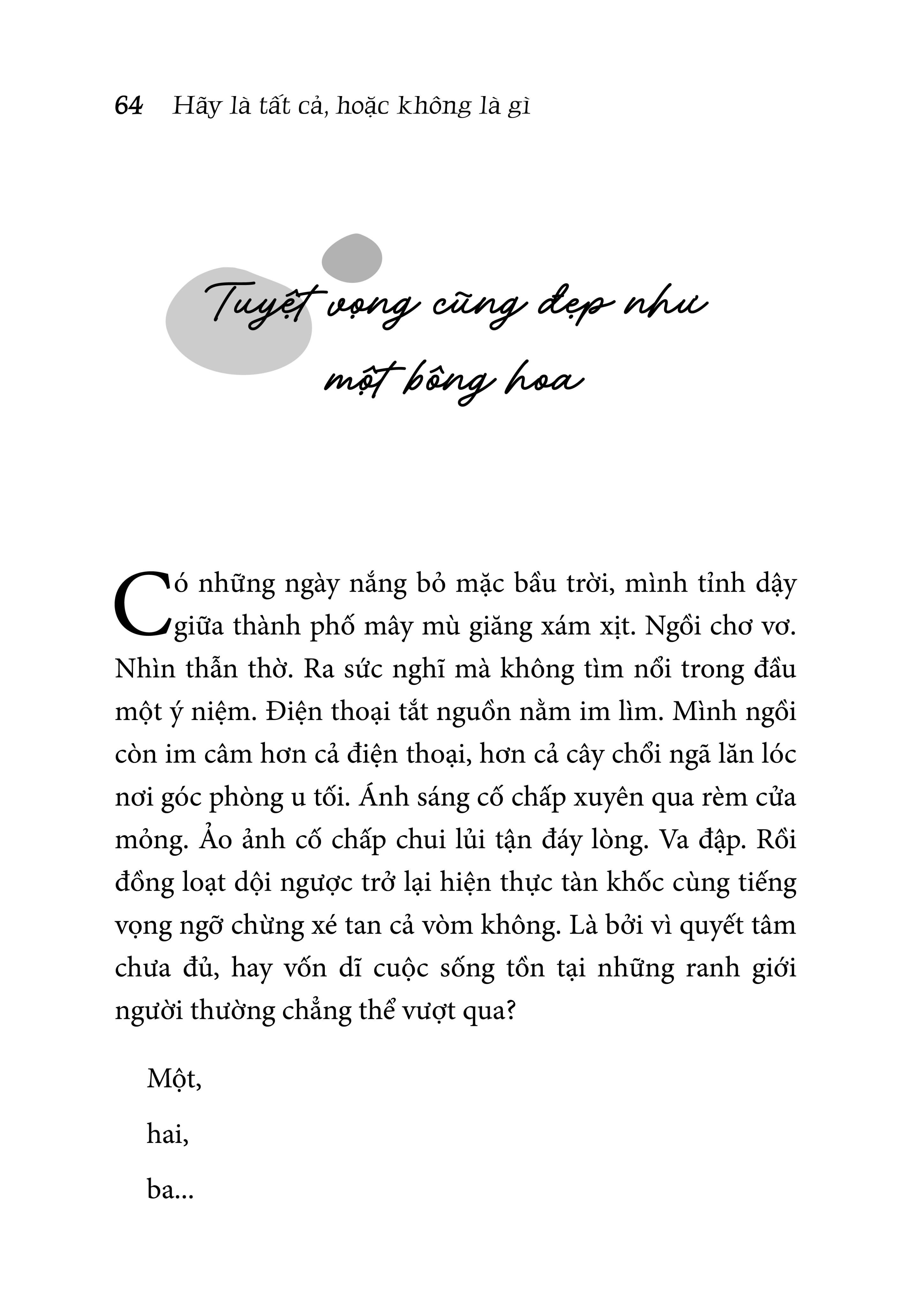 Timebooks - Hãy Là Tất Cả, Hoặc Không Là Gì
