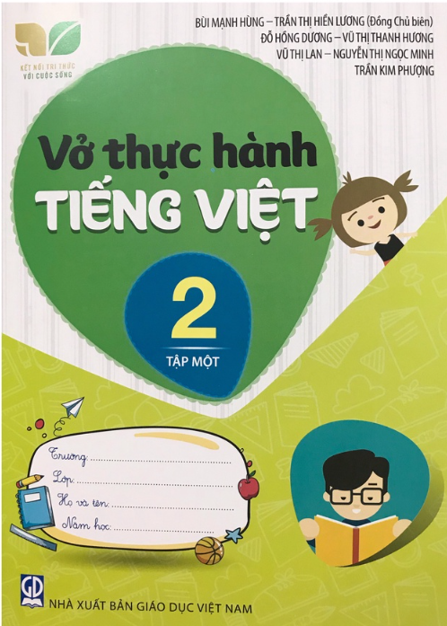 Sách - Combo Vở thực hành Tiếng Việt 2 (Tập 1 + Tập 2) - Kết nối tri thức với cuộc sống