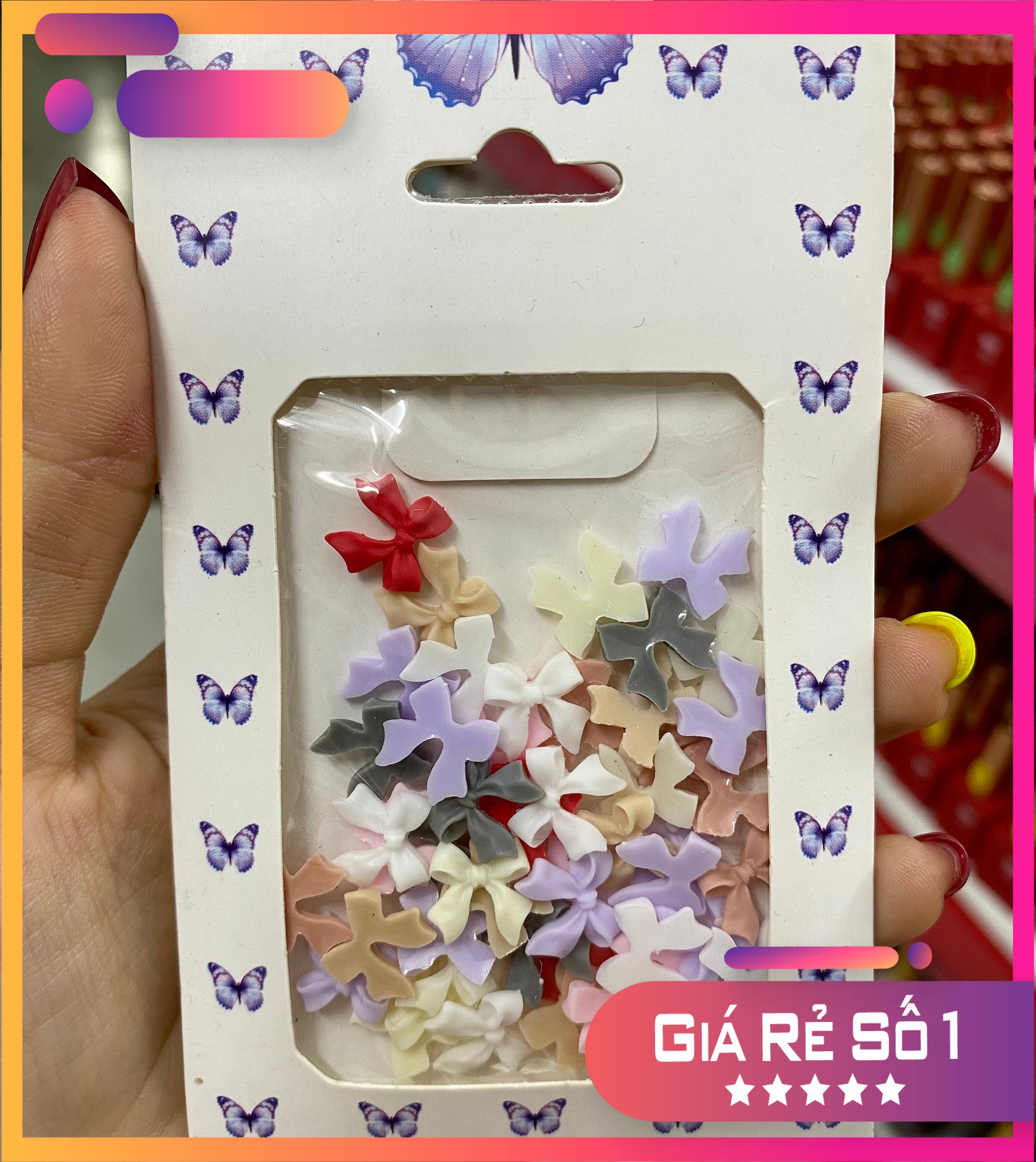 Chram gắn móng nơ ,táo , bướm Hot - Mini Nail