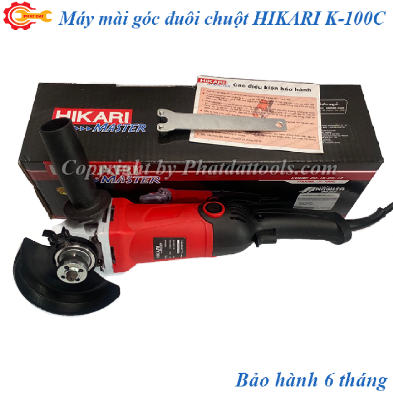 Máy mài góc Thái HIKARI K-100C-Công suất 980W-Dạng đuôi chuột cầm tay nhỏ gọn