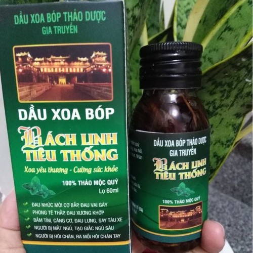 [HCM]Dầu Xoa Bóp Thảo Dược Bách Linh Tiêu Thống 60ml