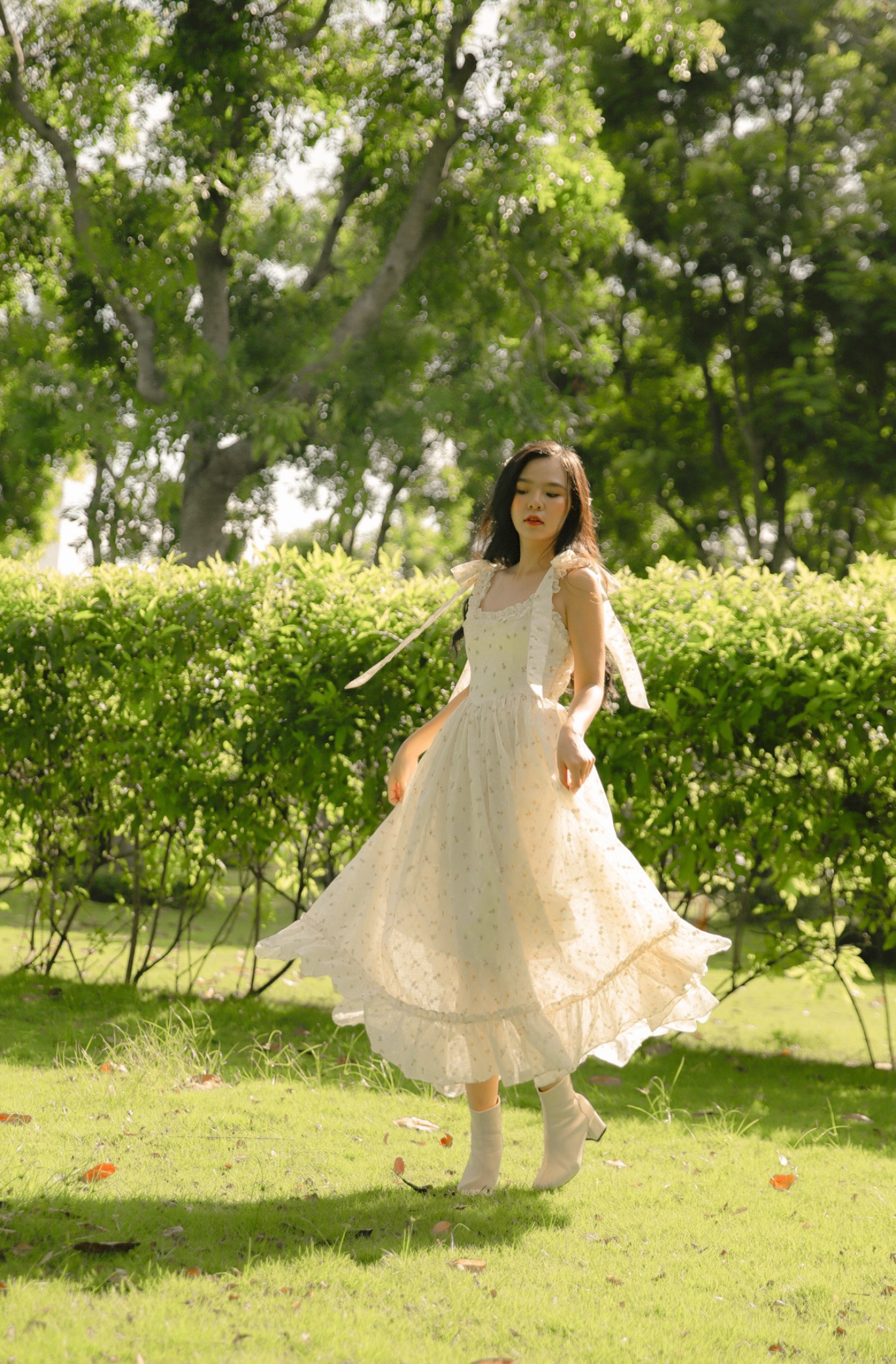 [Nhập LazXuHuong05 - giảm 70k cho đơn 499k] Daydreamer Đầm Maxi mùa hè Rapunzel