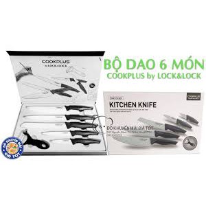 [ Sale xả hàng ] Bộ dao 6 món Lock&Lock CKK101S01 cao cấp Smartbuy [ Shop Hoàng Châu]