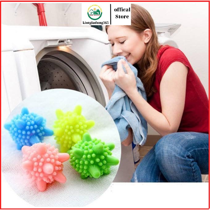 Combo 10 quả bóng giặt quần áo mini