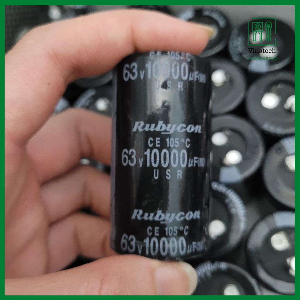 Set 4 con Tụ Rubycon 63V 10000uf cao 45mm đường kính 30mm chất lượng