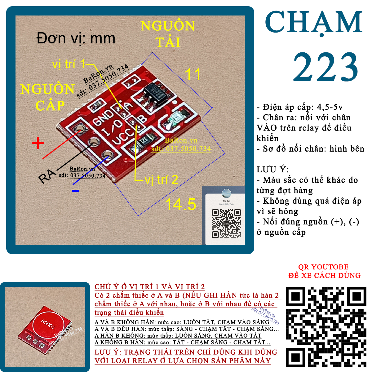 công tắc cảm ứng chạm dùng chế công tắc thông minh