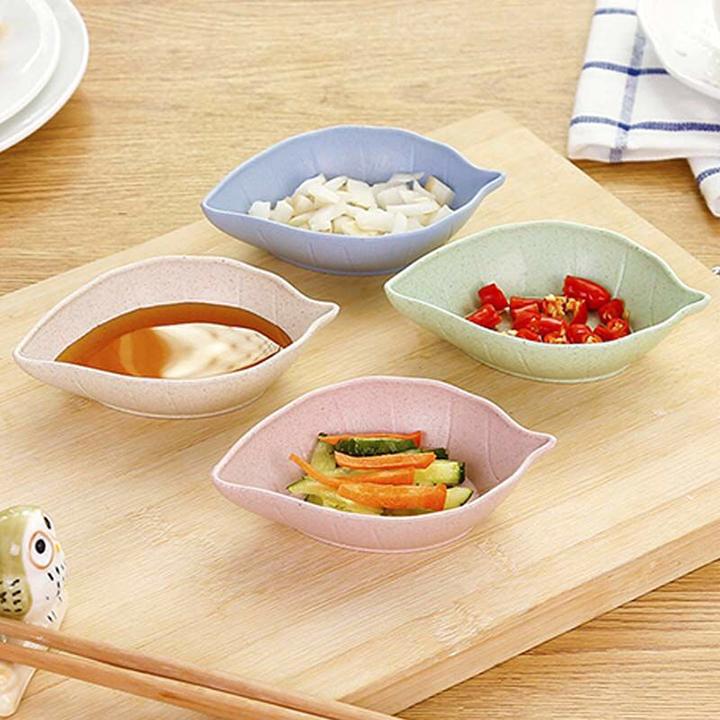 Đĩa đựng gia vị, bát đựng nước chấm nhựa lúa mạch COMBO 5 CHIẾC