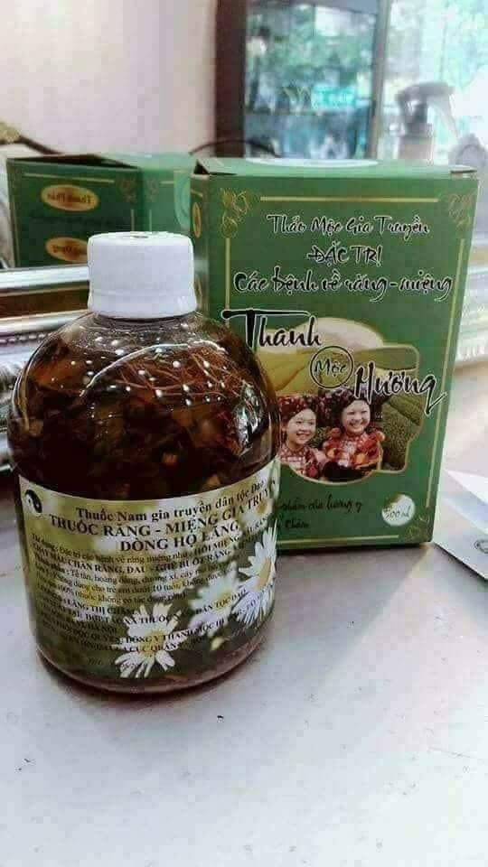 Nước súc miệng thanh mộc h trị sâu răng, hôi miệng, ê buốt chân răng