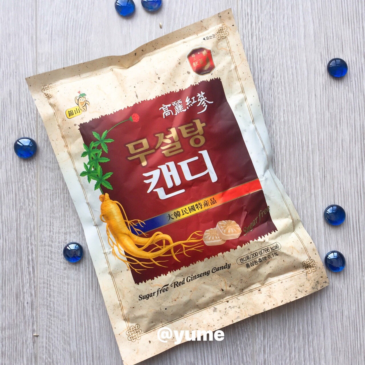 KẸO HỒNG SÂM KHÔNG ĐƯỜNG HÀN QUỐC - BỊCH 500G