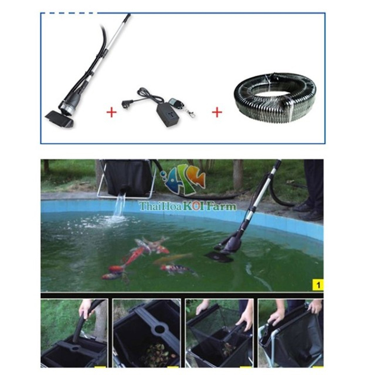 Máy vệ sinh hồ koi Boyu WNQ -1