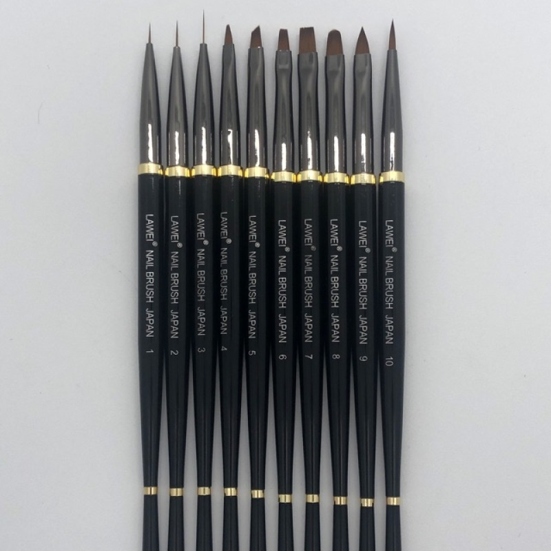 Bút cọ nhật bản lawei nail brush 10 cây giá rẻ