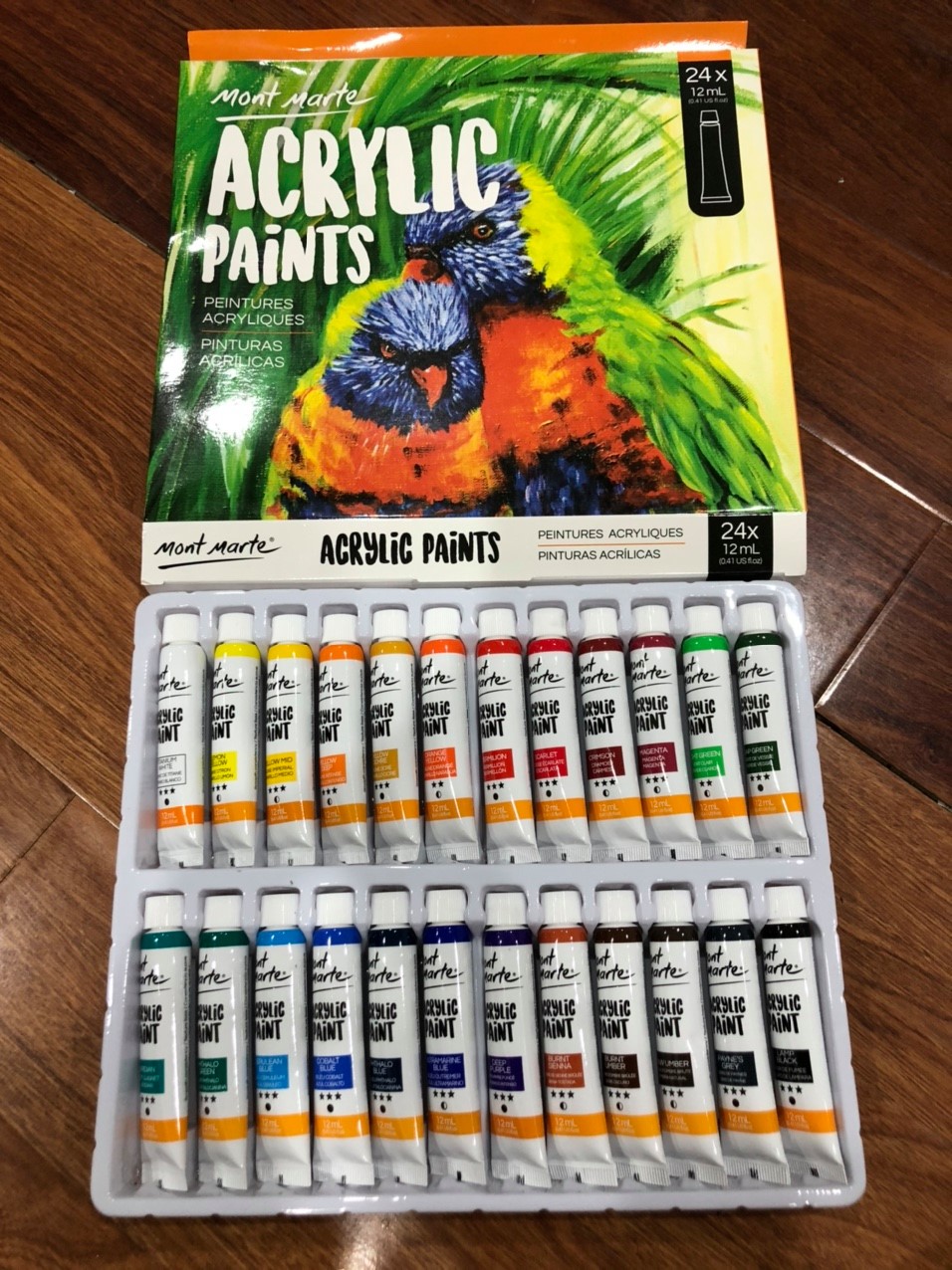 Màu acrylic Mont Marte dạng tuýp 12ml