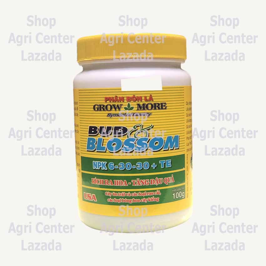 Phân bón lá grow more bud blossom 6-30-30+te - kích ra hoa tăng đậu quả