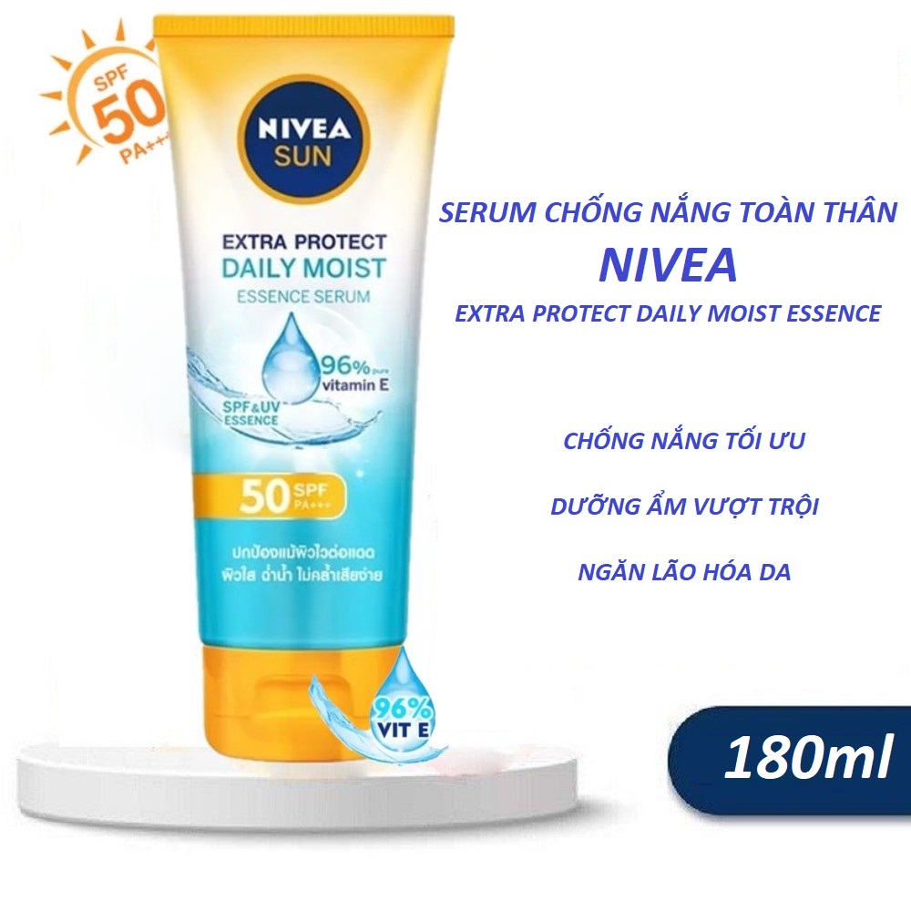 Nivea Extra Protect Daily Moist Essence Serum SPF50 PA+++ 180ml