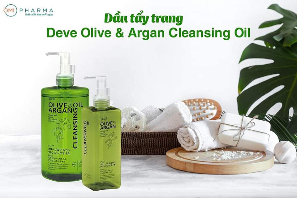 Dầu tẩy trang Olive và Argan Deve Nhật Bản (Chai 500ml và 200ml)