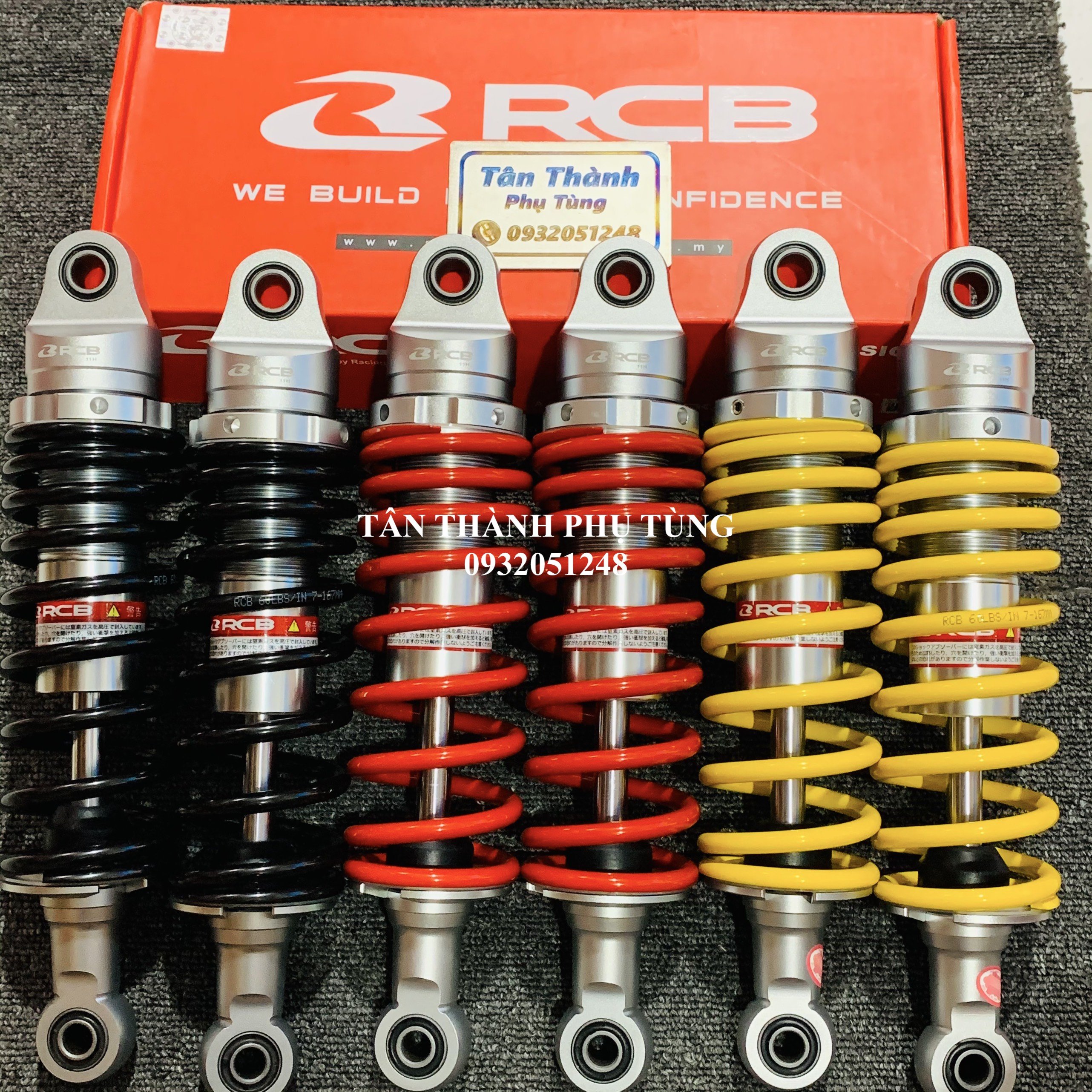 Phuộc RCB Seri C gắn Sirius chính hãng