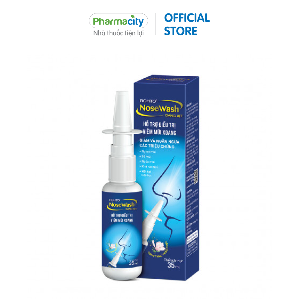 Xịt vệ sinh mũi Rohto NoseWash (35ml)