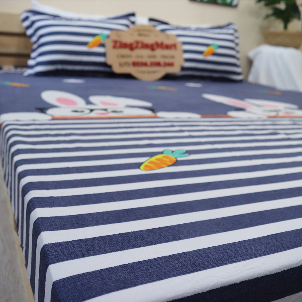 Bộ ga gối 3 món Poly Cotton siêu chất, siêu bền đẹp (Giá hủy diệt)