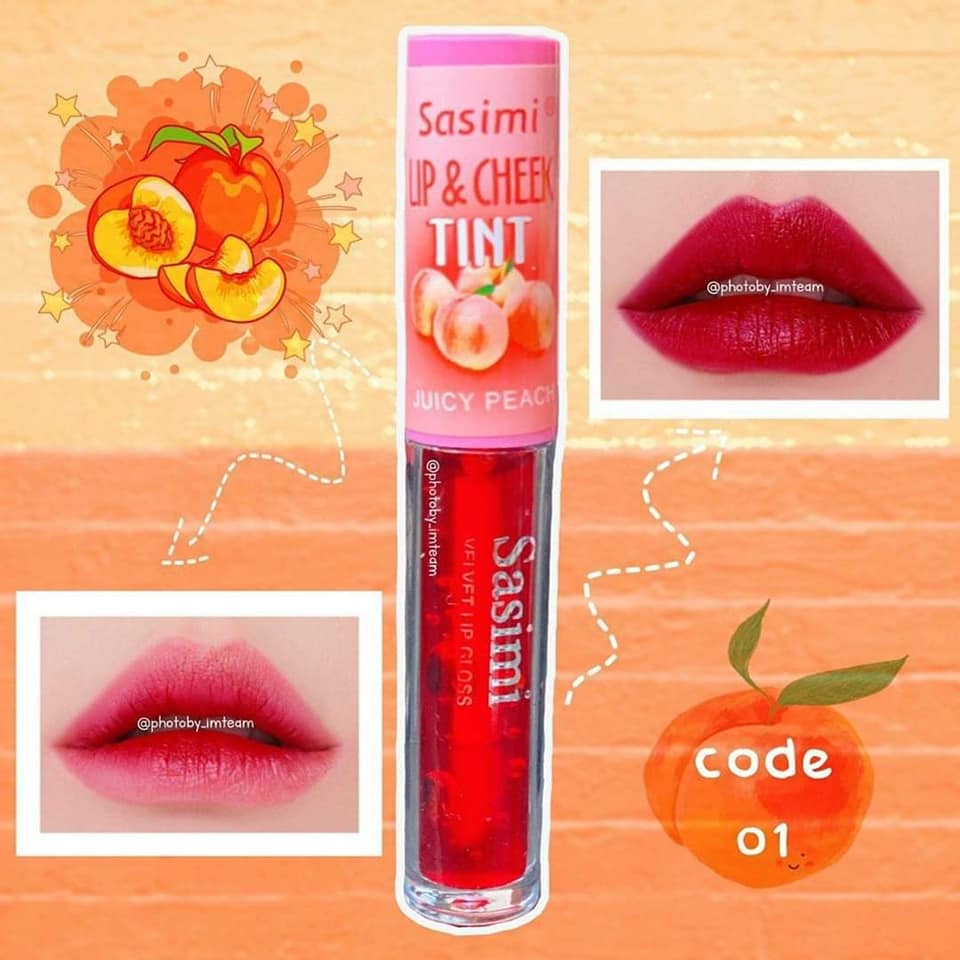 Son tint trái đào Sasimi lip & cheek 2in1