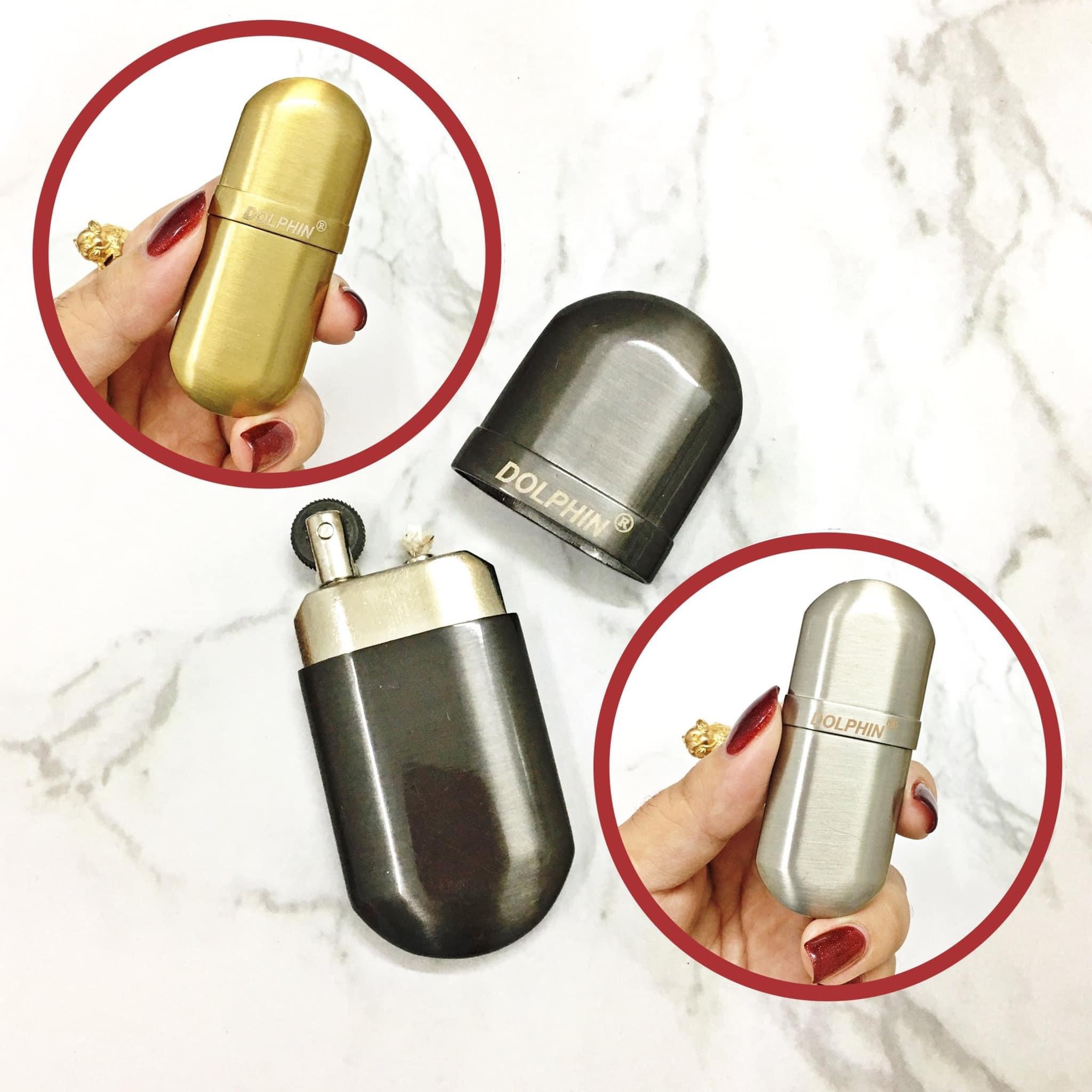 (BẬT LỬA ĐỘC LẠ) HỘT QUẸT DOLPHIN XĂNG ĐÁ CỔ 1 BÁNH XE