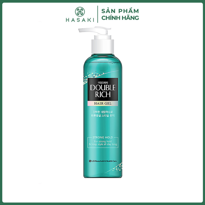 Gel tạo kiểu double rich strong giữ nếp hair gel 250ml
