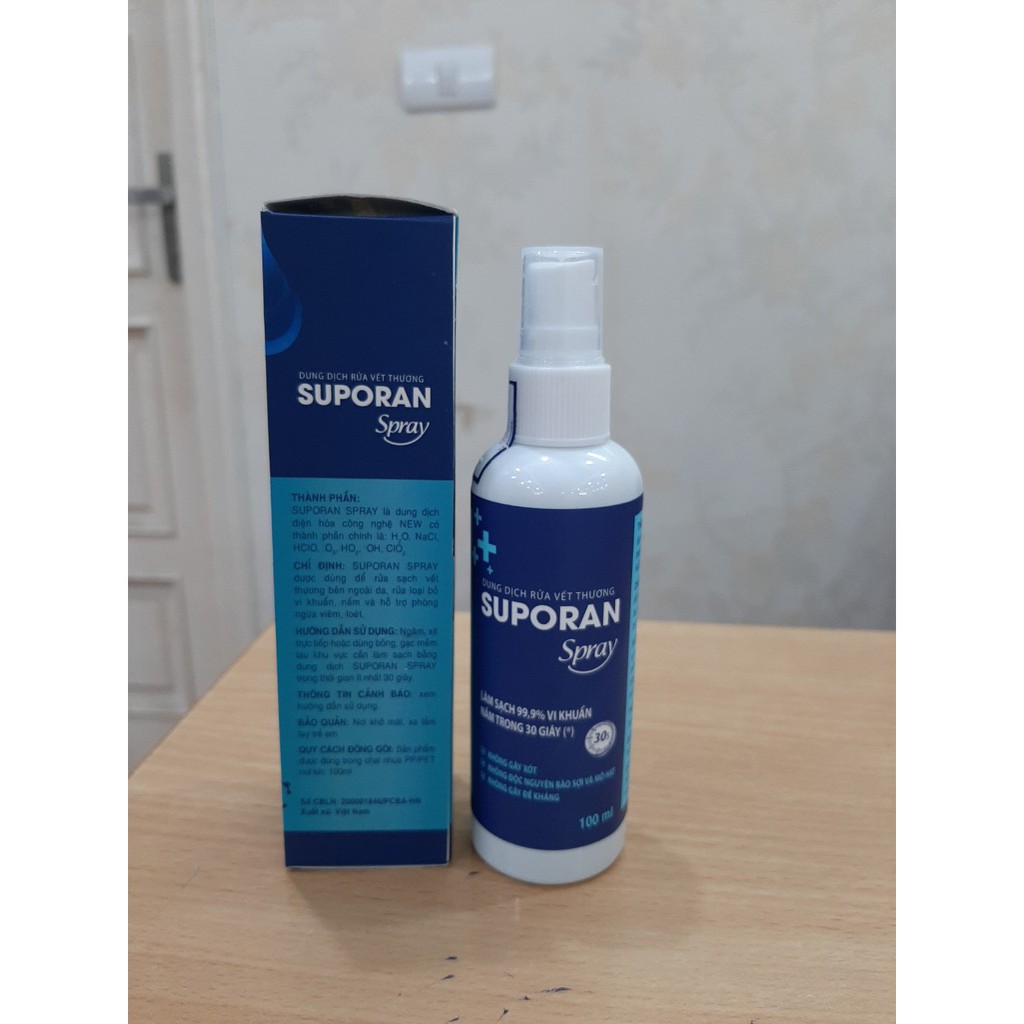 DUNG DỊCH XỊT SÁT KHUẨN SUPORAN lọ 100ml