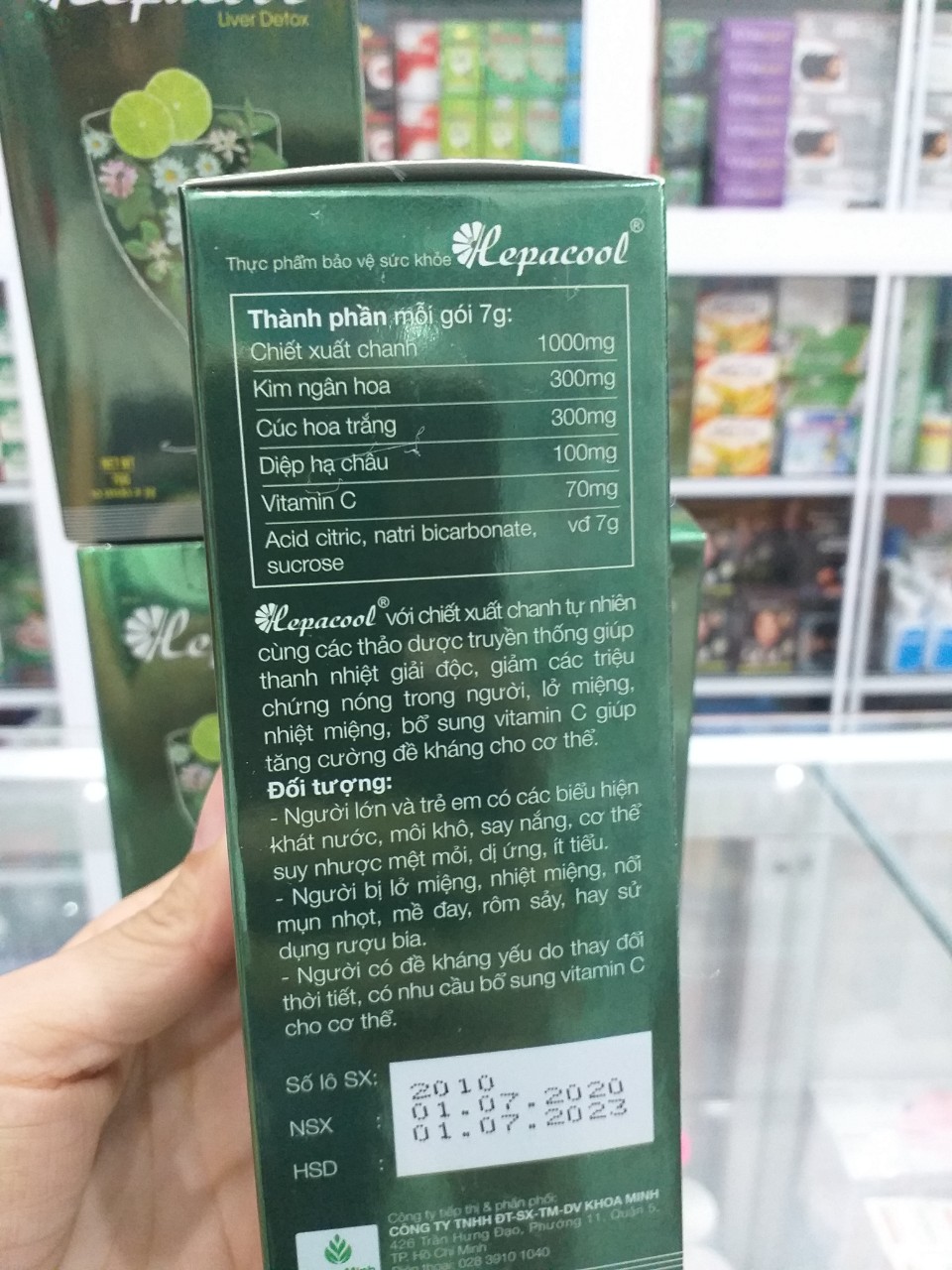 [HCM]Bột sủi thanh nhiệt HEPACOOL mát tức thì