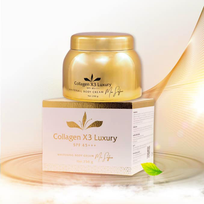 Kem body Collagen X3 Luxury  kích trắng( 100% chính hãng)