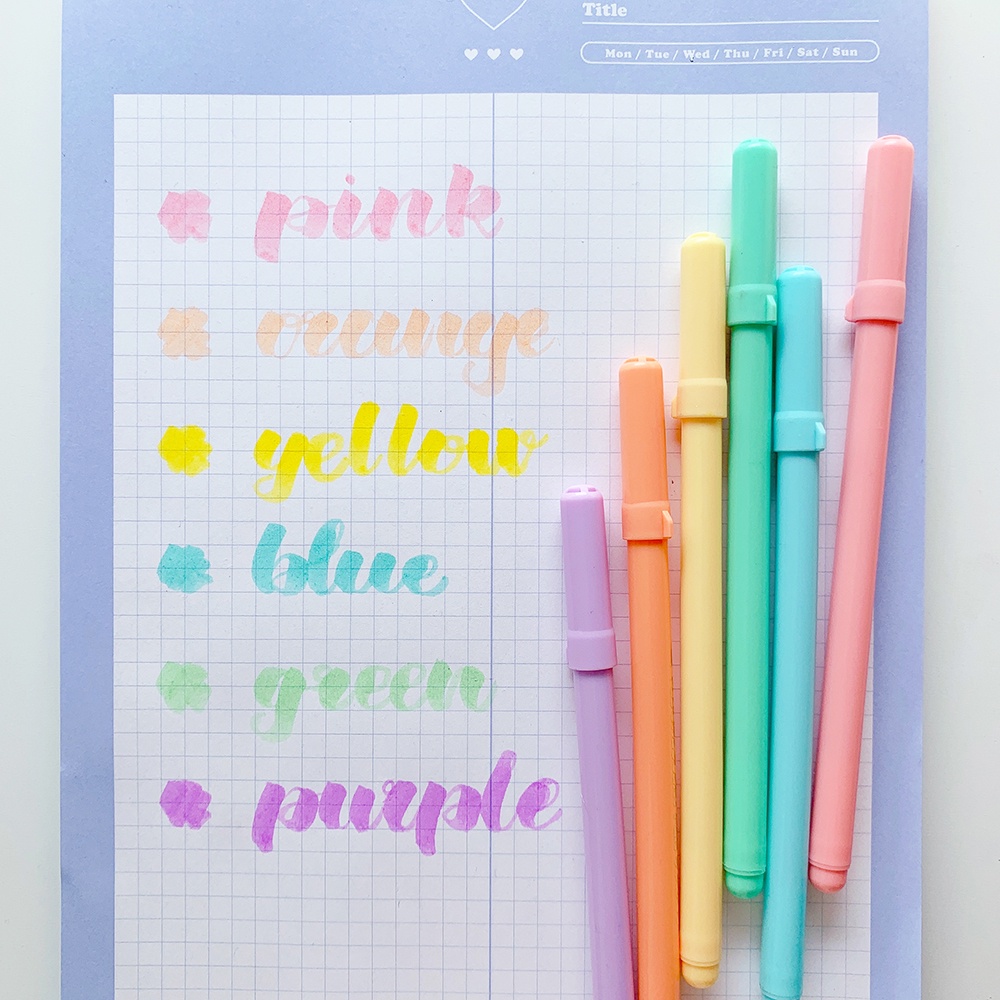 Winzige bút brush bộ soft brush sign pen bút highlight pastel bút dạ quang