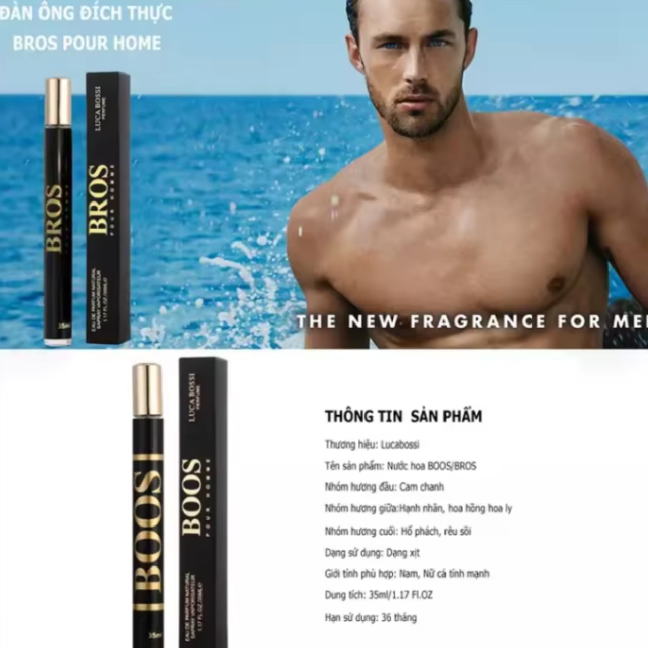 combo x 2 nước hoa Boss 35ml dùng cho cả nam và nữ