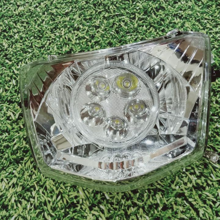 Bộ đèn pha LED xe WAVE RS, WAVE A, WAVE S100 với thiết kế 5 bóng siêu sáng OX372