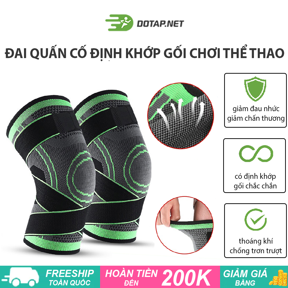 Đai Quấn Aolikes Đai Bảo Vệ Đầu Gối Thoáng Khí , Đai Bảo Vệ Khớp Gối