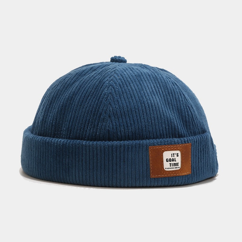 Mũ nón vải nhung tròn dưa hấu không vành cao cấp unisex phong cách rento - demin - mã nv035
