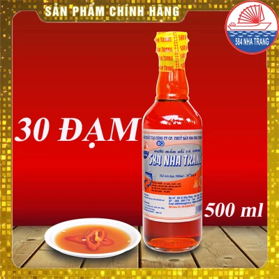 [HCM]Nước mắm Nhỉ Cá Cơm - 584 Nha Trang - Loại 30 độ đạm - Chai PET 500ml Date luôn mới