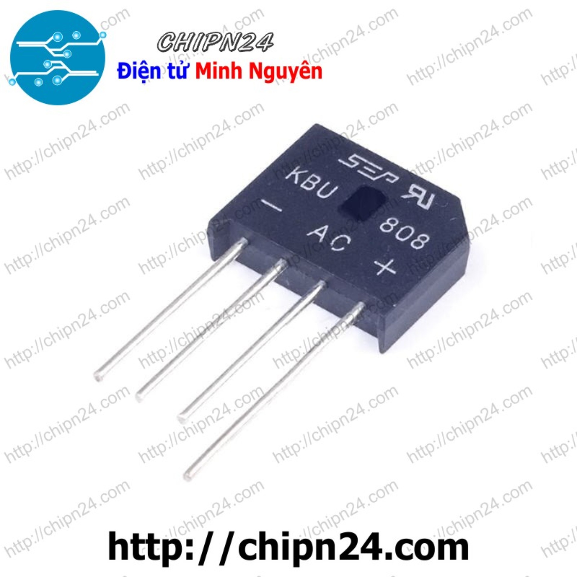 Cầu diode kbu808 8a 800v