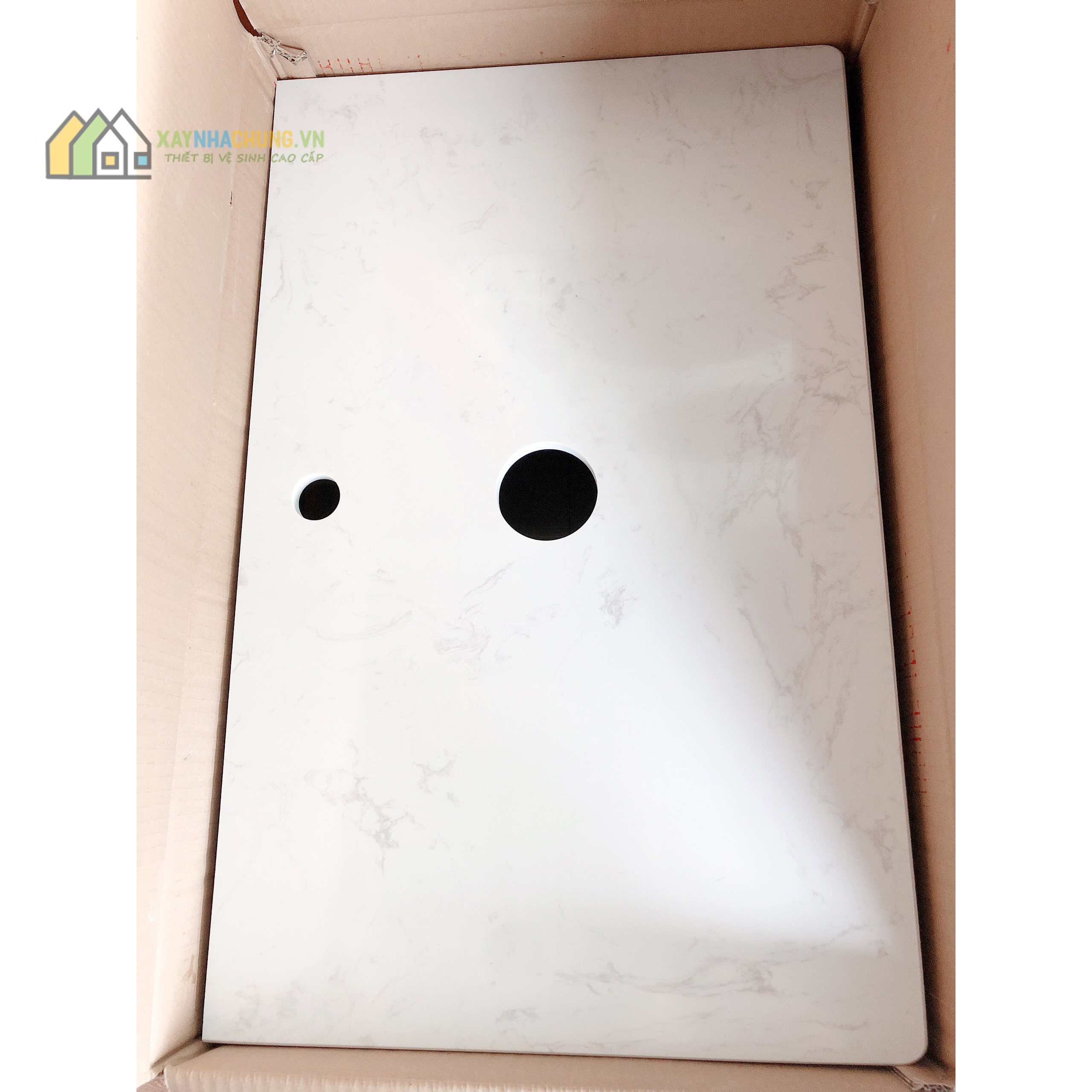 Bàn đá đặt lavabo kich thước 700x490x150mm