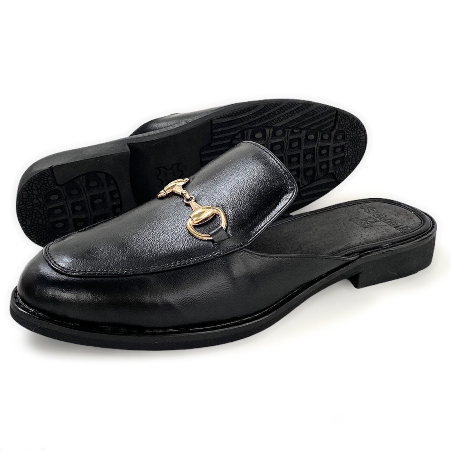 Giày Sục Da Pu Pu Cao Cấp Unisex TEFOSS HT751 Đen Size 35-45 Cá Tính
