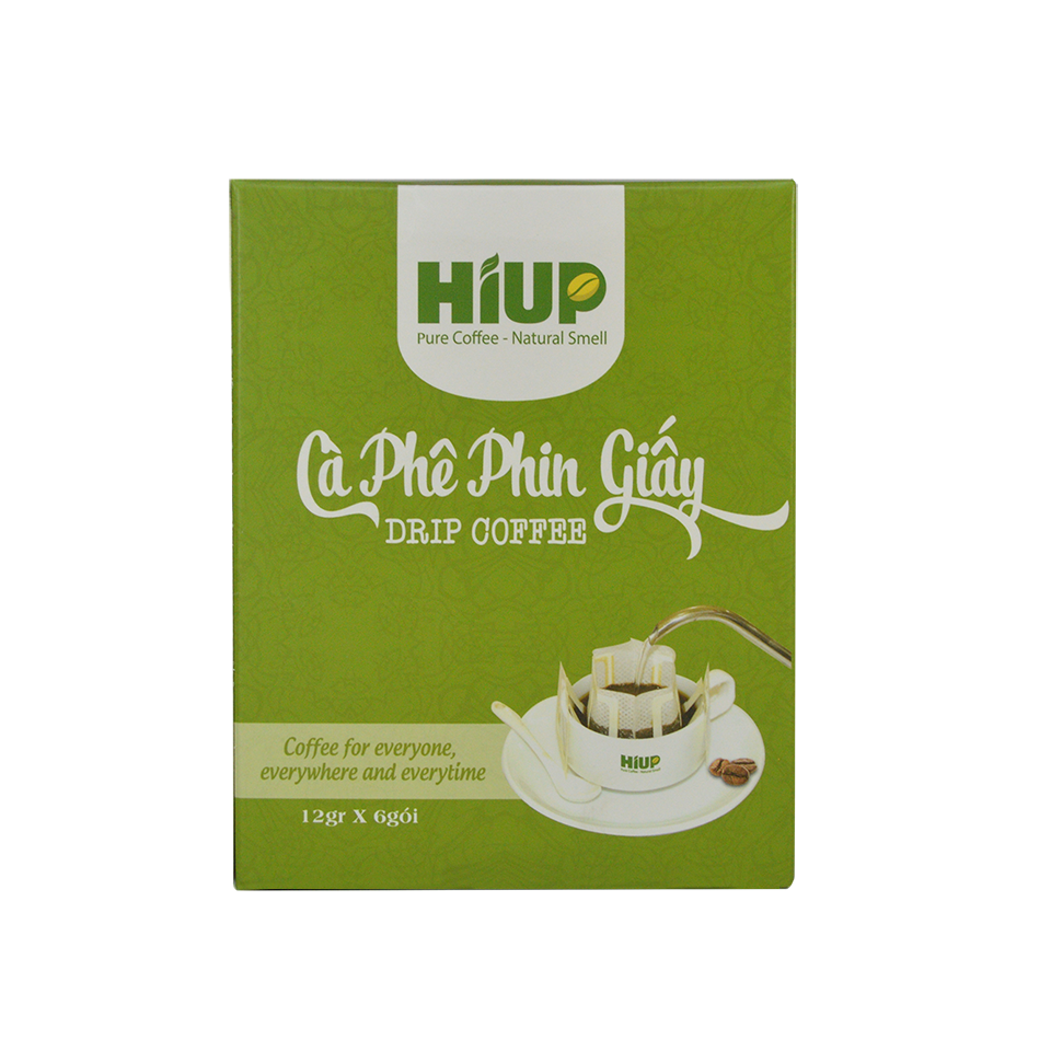 Cà Phê Phin Giấy Hiup Coffee Hộp 6 phin x 12gr - AnTháiCafé