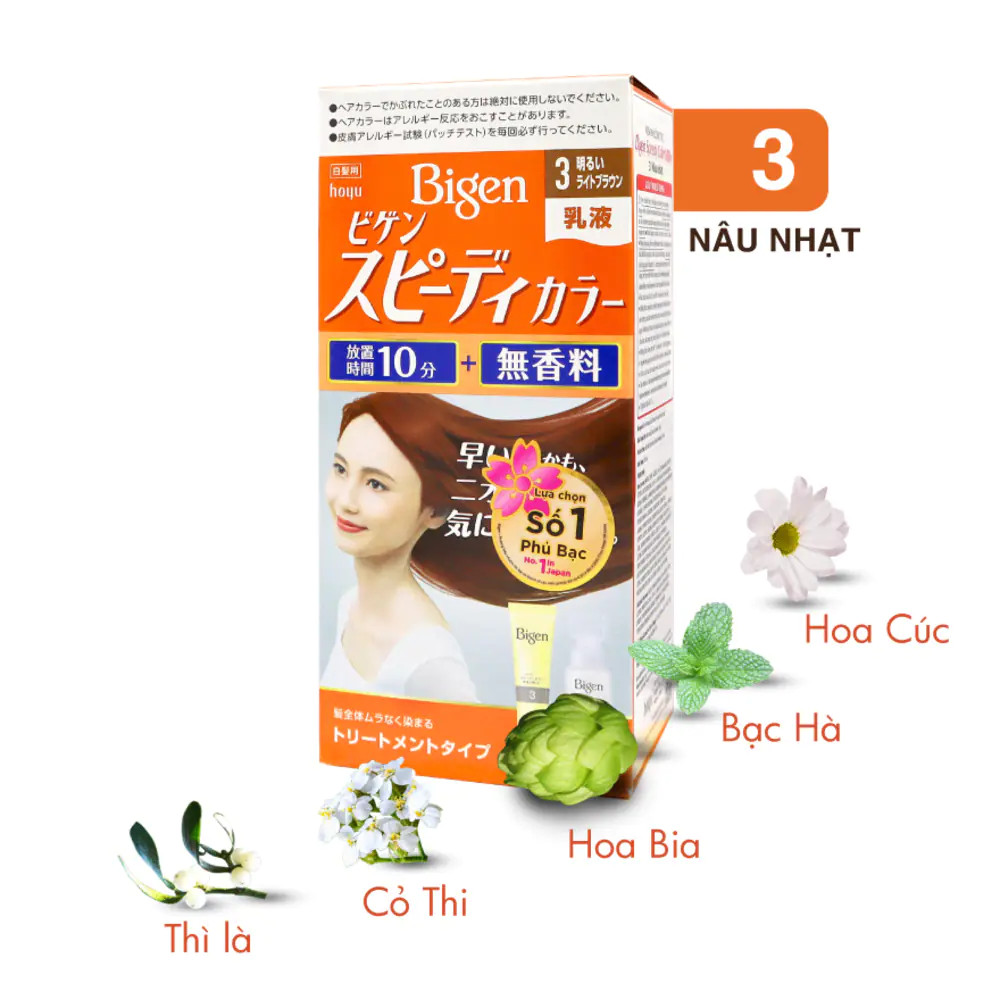 Nhuộm tóc phủ bạc bigen nội địa nhật - hàng nội địa nhật .