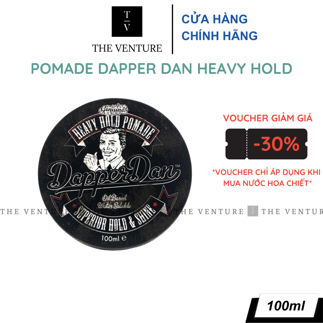 Sáp vuốt tóc Dapper Dan Heavy Hold Pomade - 100ml