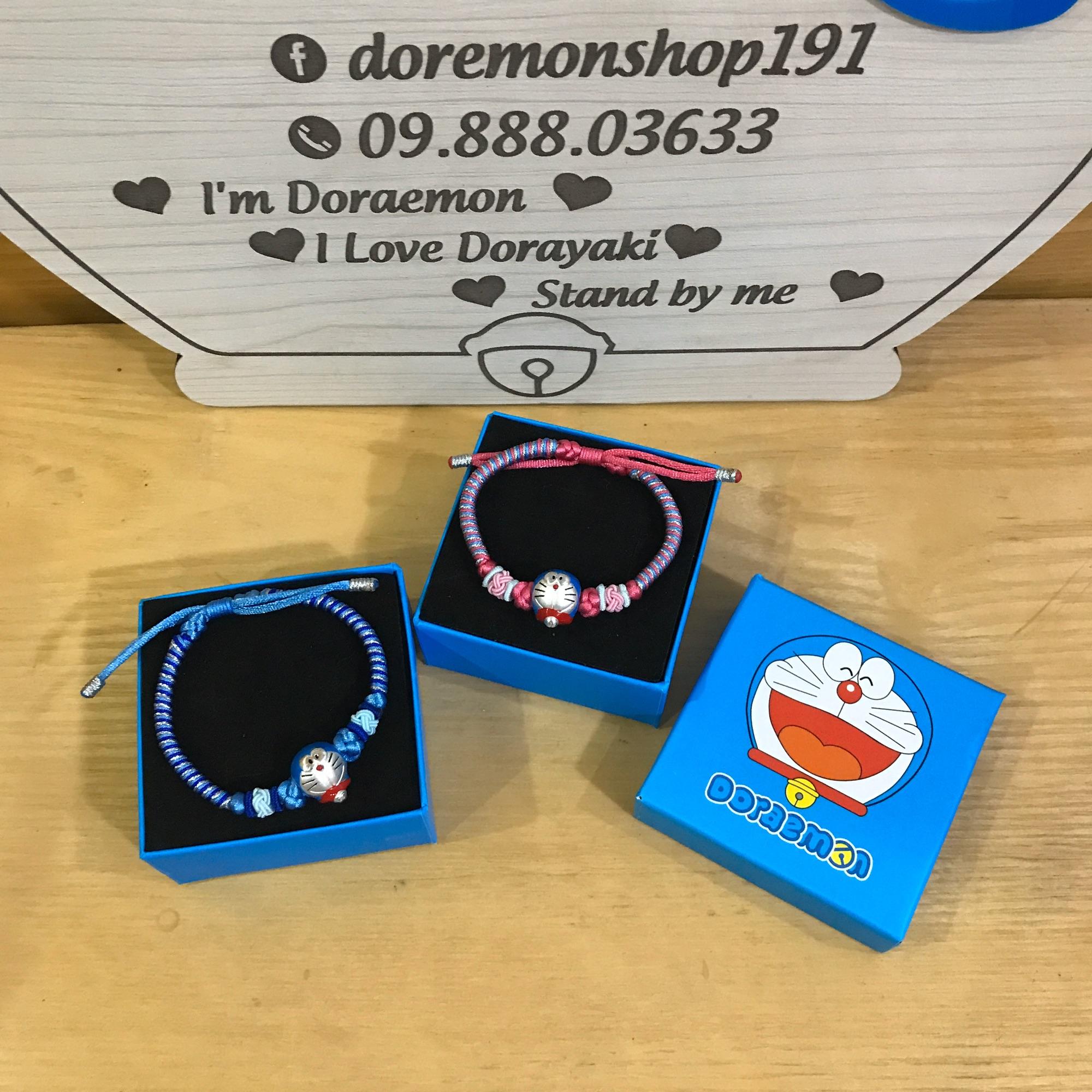 Vòng Tay Bạc Dây Tết Doremon Doraemon