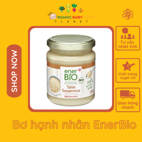 Bơ hạt mè EnerBio hữu cơ cho bé thơm bùi giàu vitamin nhóm B 250gr