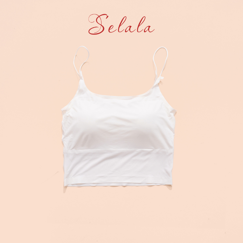 Áo 2 dây su selala dáng croptop tôn dáng mát mịn 2d04