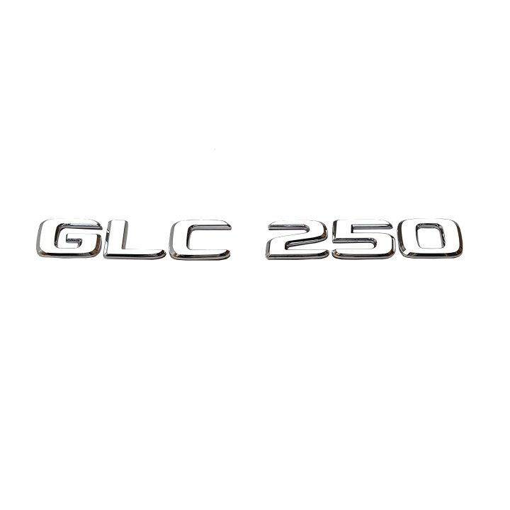 Decal tem chữ glc250 dán đuôi xe ô tô
