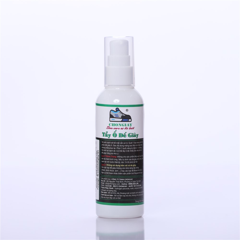 Tẩy ố đế giày chuyên dụng 100ml nhãn hiệu ChonGiay