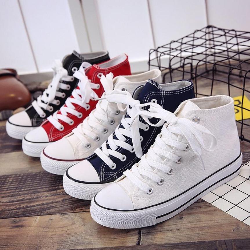 Giày thể thao nữ ngôi sao cao cổ - giày nữ sneaker giầy bata trắng đen đỏ vàng đi học thời trang ullzang hàn quốc giá rẻ dưới 100k đẹp hot 2020 giá rẻ