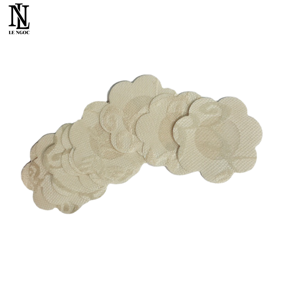 Set 10 miếng dán ngực, miếng dán ti lụa sử dụng 1 lần tiện dụng Lê Ngọc 330