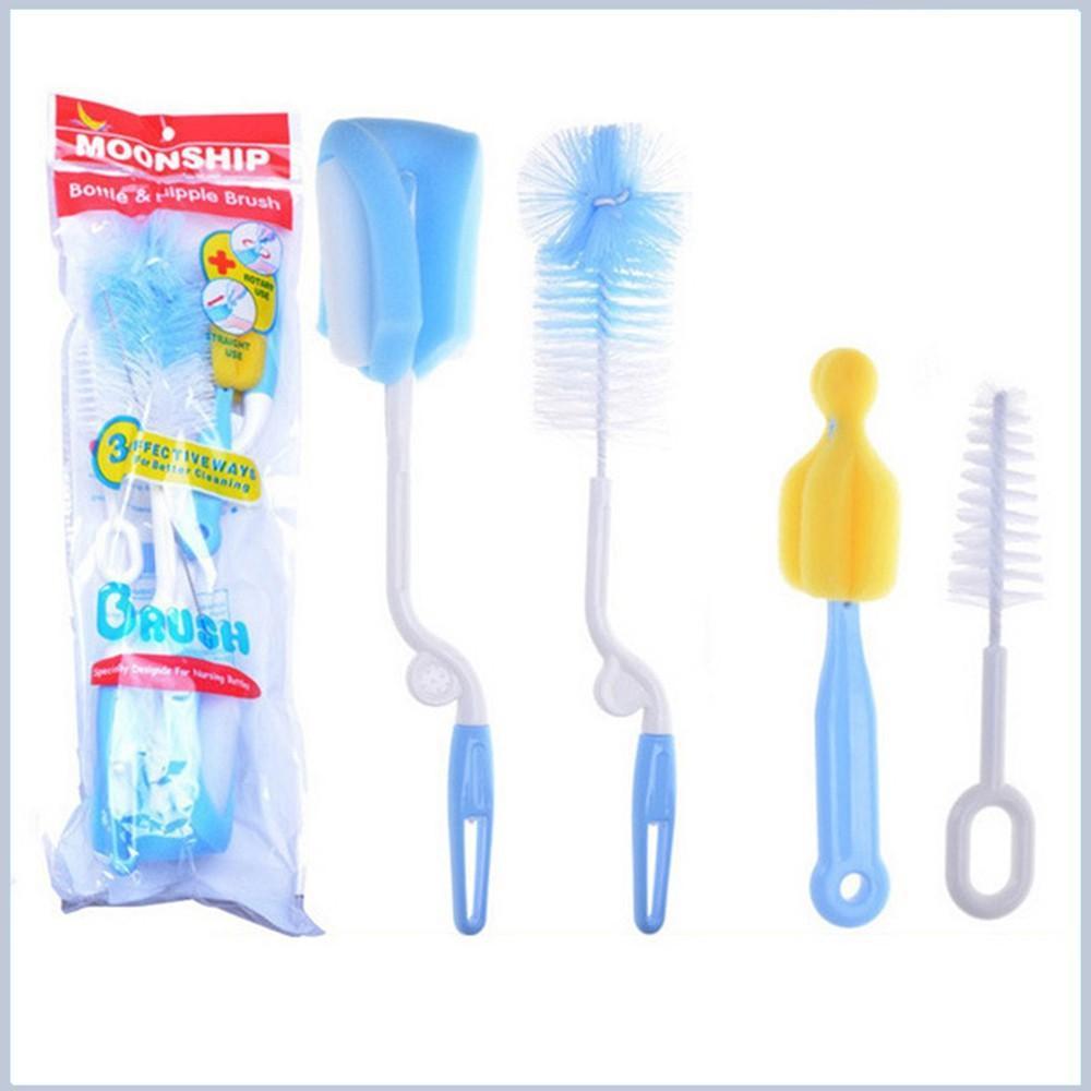 [HCM]Combo 1 bộ cọ rửa Bình Sữa 4 chi tiết