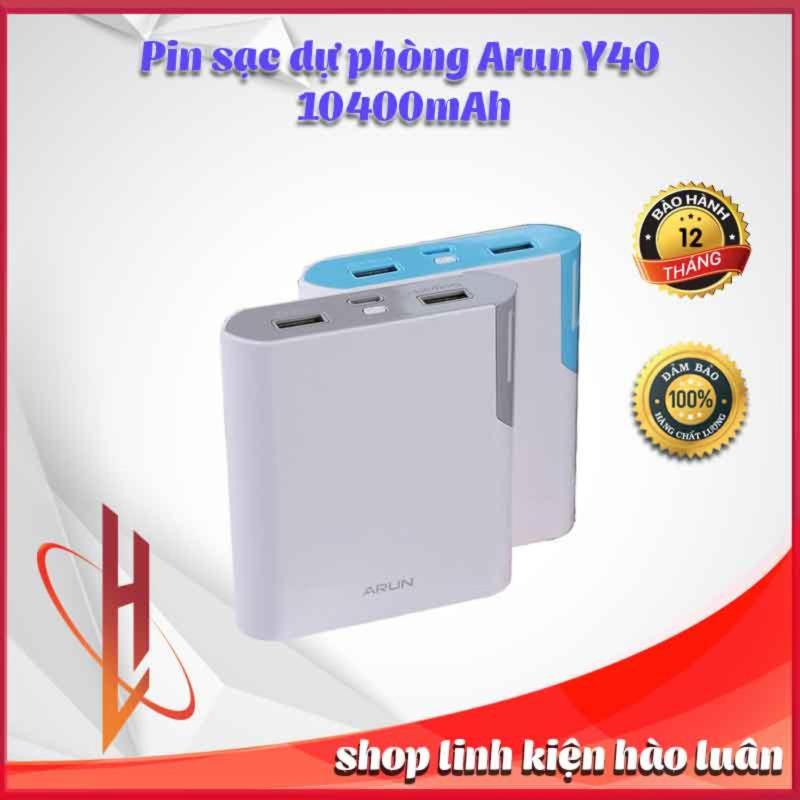 Giá Pin sạc dự phòng Arun Y40 10400mAh (xả kho) - linh kiện hào luân